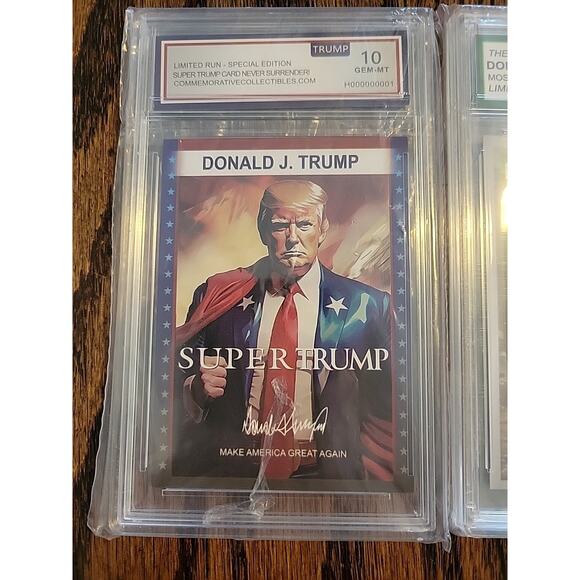 graded trump card Donald 2024 President 23K Gold Signature GEM-Mint 10 : Toys & Games President Trump 45/47 "Greatest Comeback